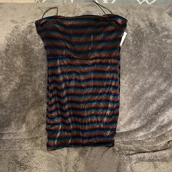 Sparkly rainbow mini dress - Picture 1 of 1